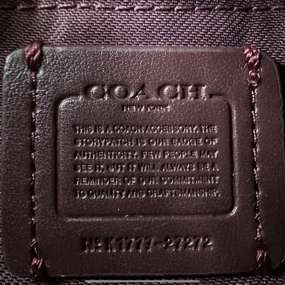 Coach Tea Rose Crossbody Glovetanned Leather  Bag Wristlet - Picture 10 of 11